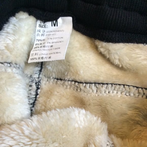 Women's Winter Fleece Sherpa Lined Sweatpants Joggers M *NWOT* - Picture 8 of 8